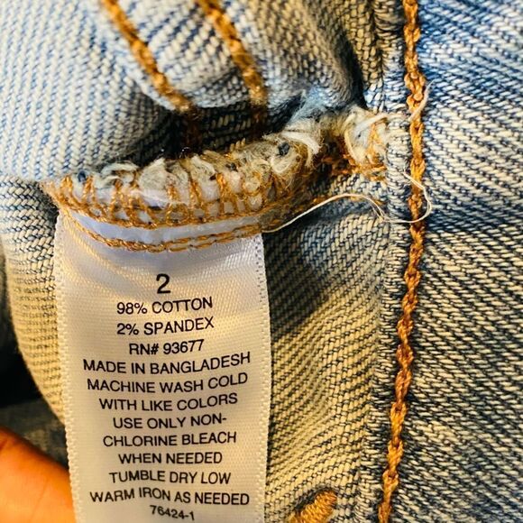 a.n.a Hi Rise Raw Hem Button Fly Shorts Size 2 - Picture 4 of 4